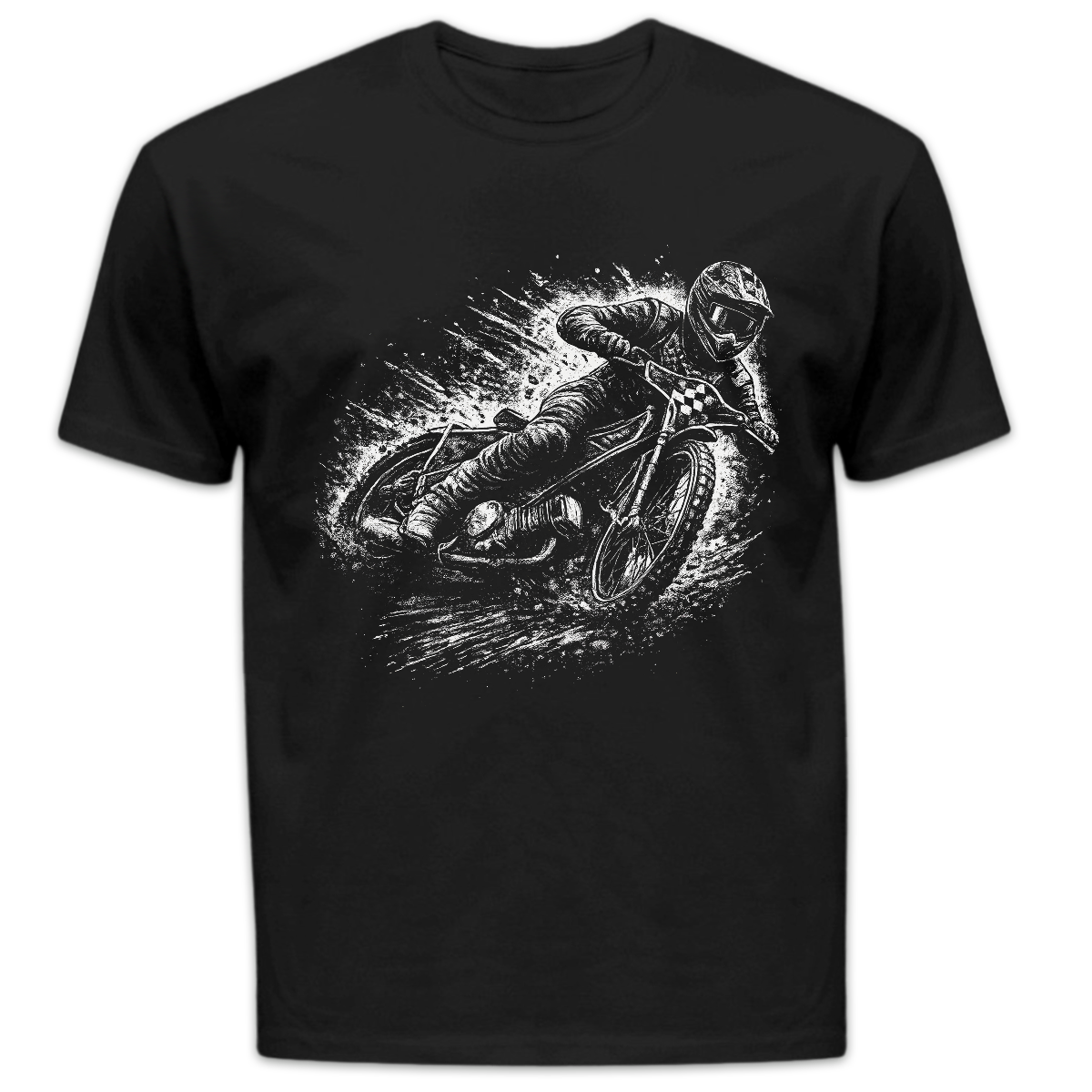 Koszulka męska Żużel czarna