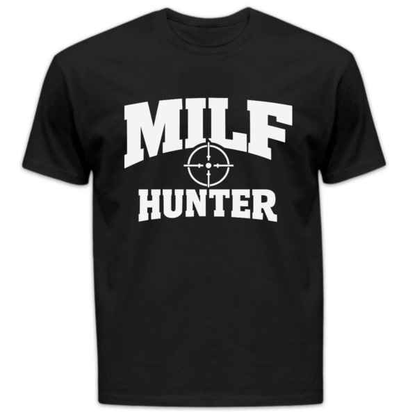 Koszulka męska Milf hunter czarna