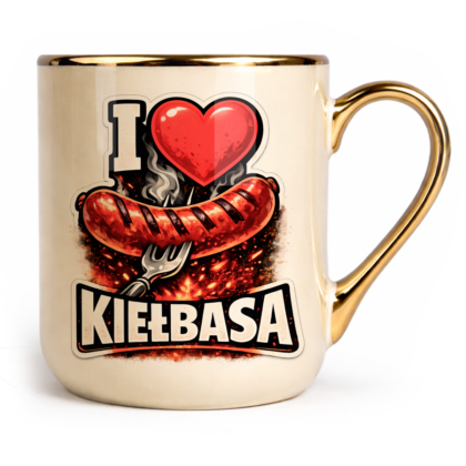 Kubek Elegant I love kiełbasa