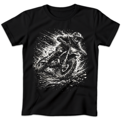 Koszulka damska Motocross czarna