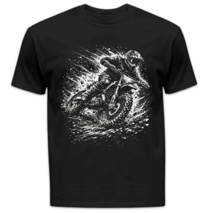 Koszulka męska Motocross czarna