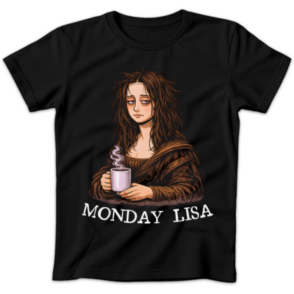 Koszulka damska Monday lisa czarna