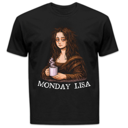 Koszulka męska Monday lisa czarna