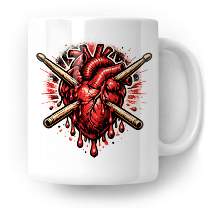 Kubek Serce perkusisty