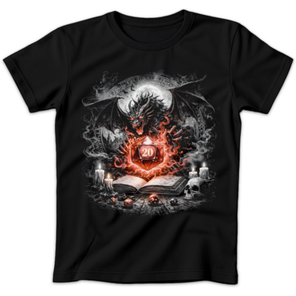 Koszulka damska Dungeon master czarna