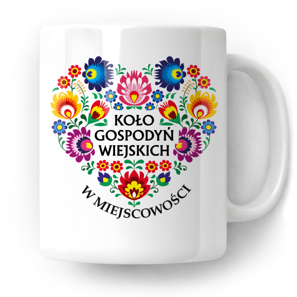 Kubek Koło gospodyń wiejskich + miejscowość