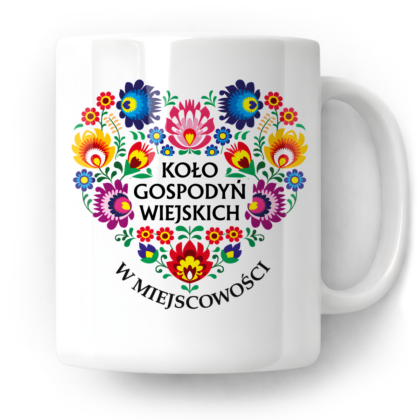 Kubek Koło gospodyń wiejskich + miejscowość