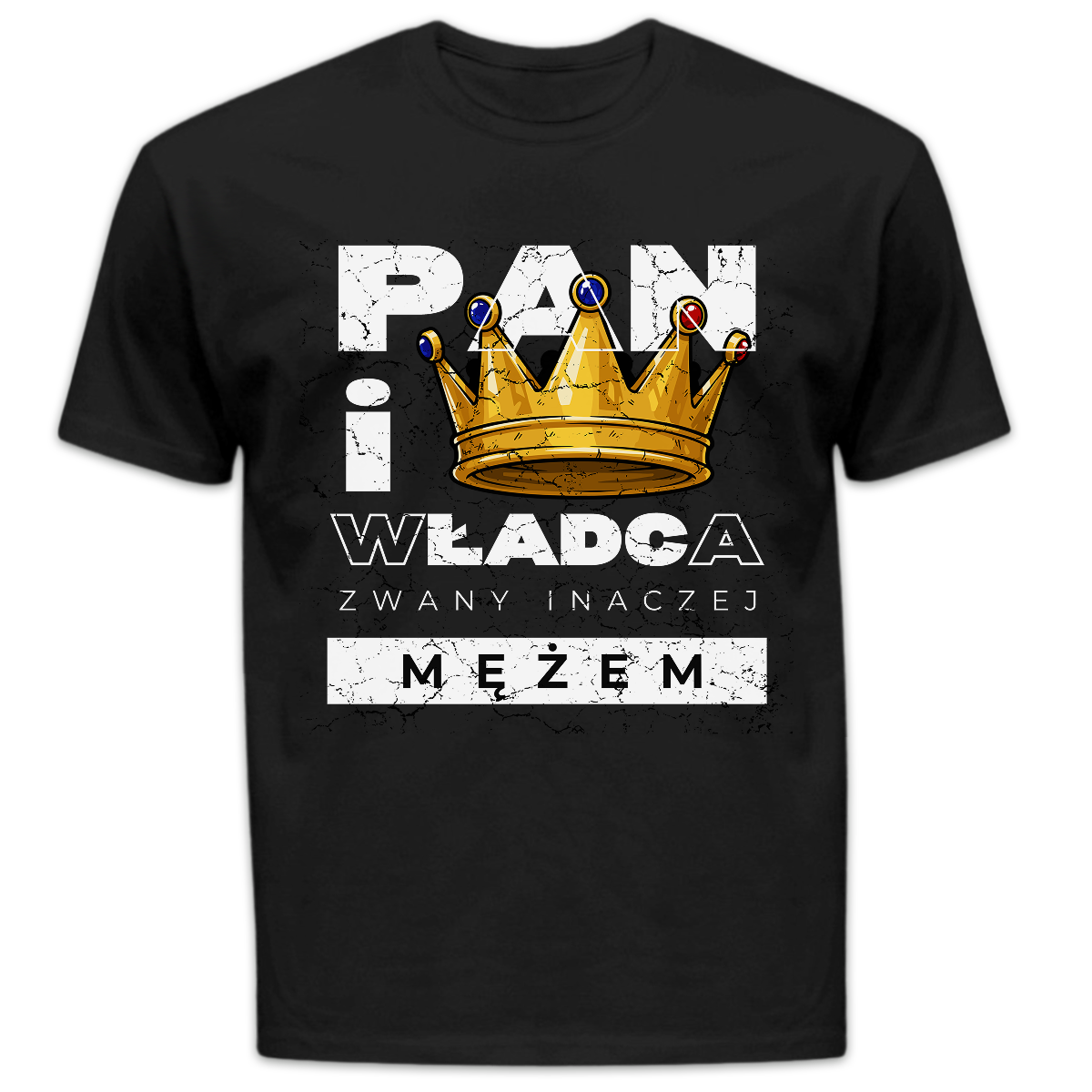 Koszulka męska Pan i władca zwany inaczej mężem czarna
