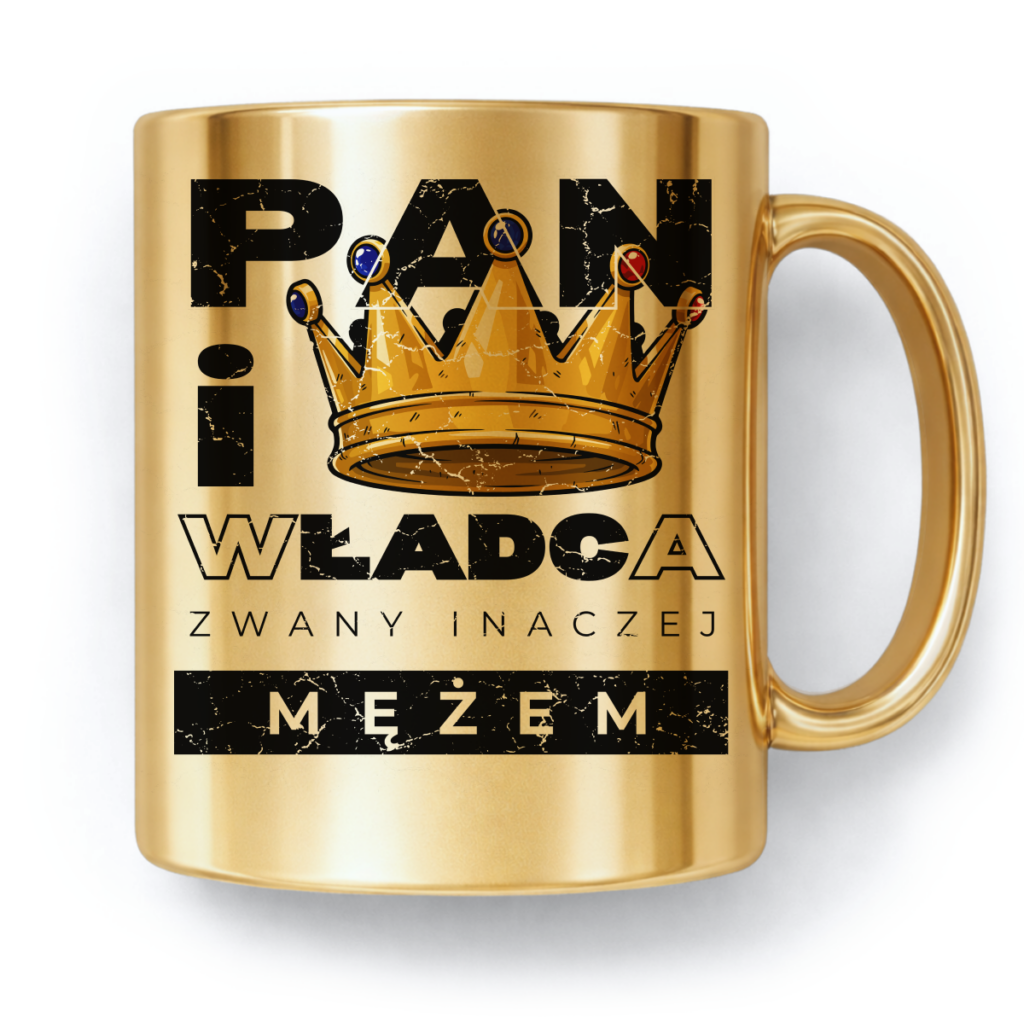 Kubek Złoty Pan i władca zwany inaczej mężem