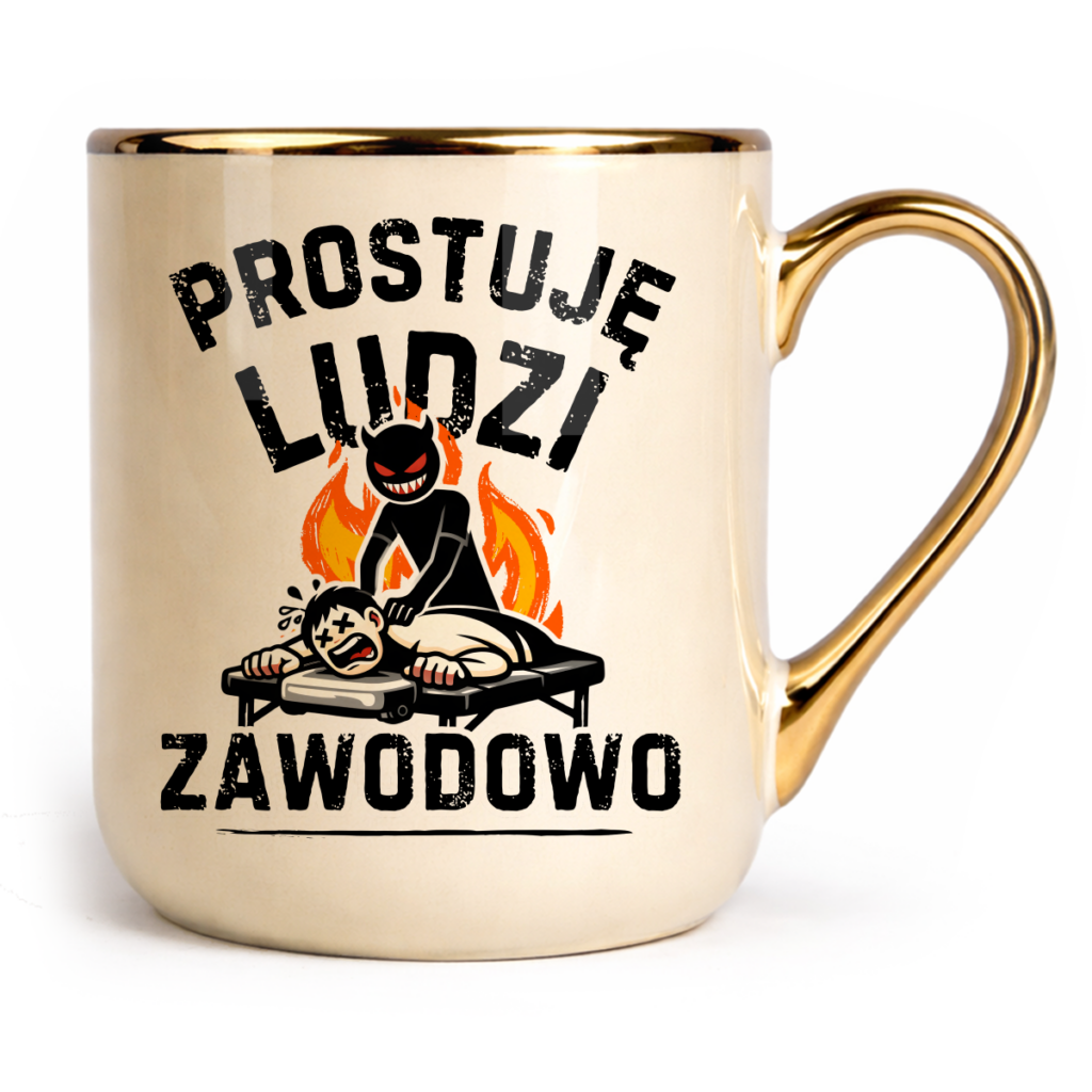 Kubek Elegant Prostuję ludzi zawodowo