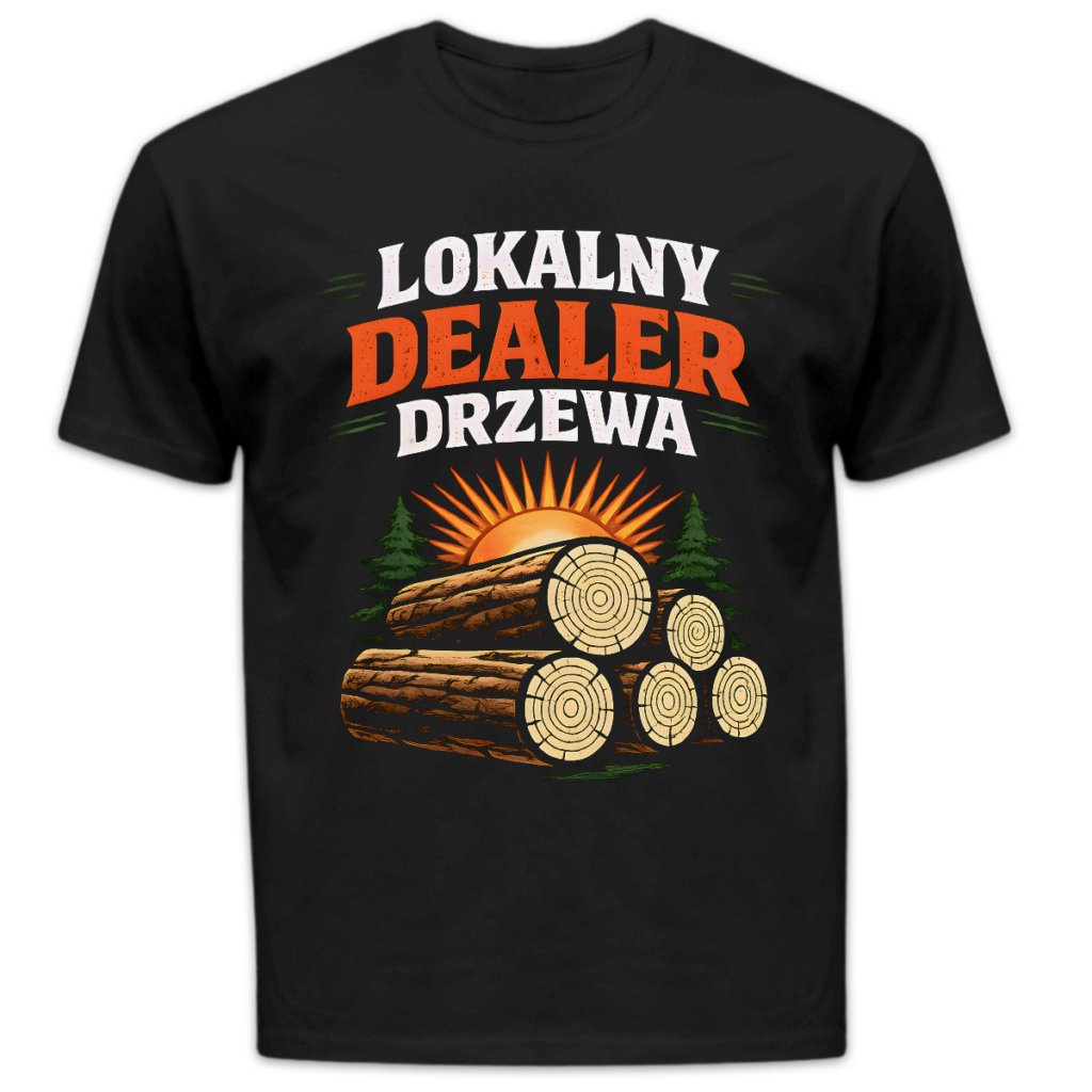 Koszulka męska Lokalny dealer drzewa czarna