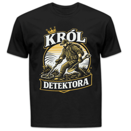 Koszulka męska Król detektora czarna