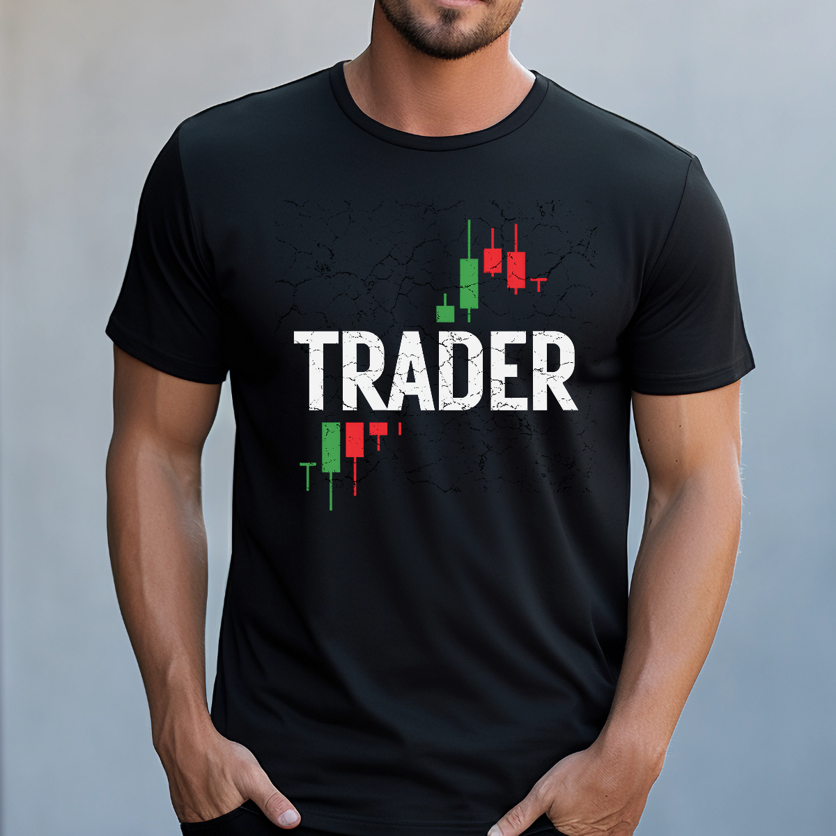 Koszulka męska Trader czarna - obrazek 2