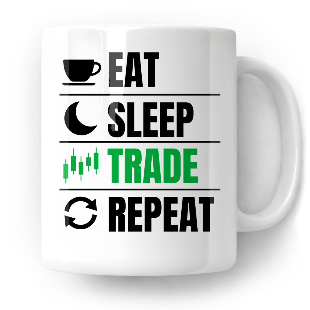 Kubek Eat sleep trade repeat