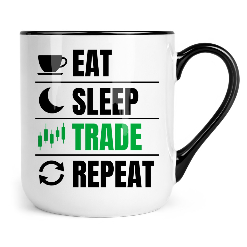 Kubek Coffee Eat sleep trade repeat