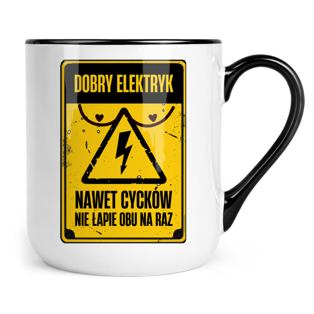 Kubek Coffee Dobry elektryk nawet cycków nie łapie obu na raz