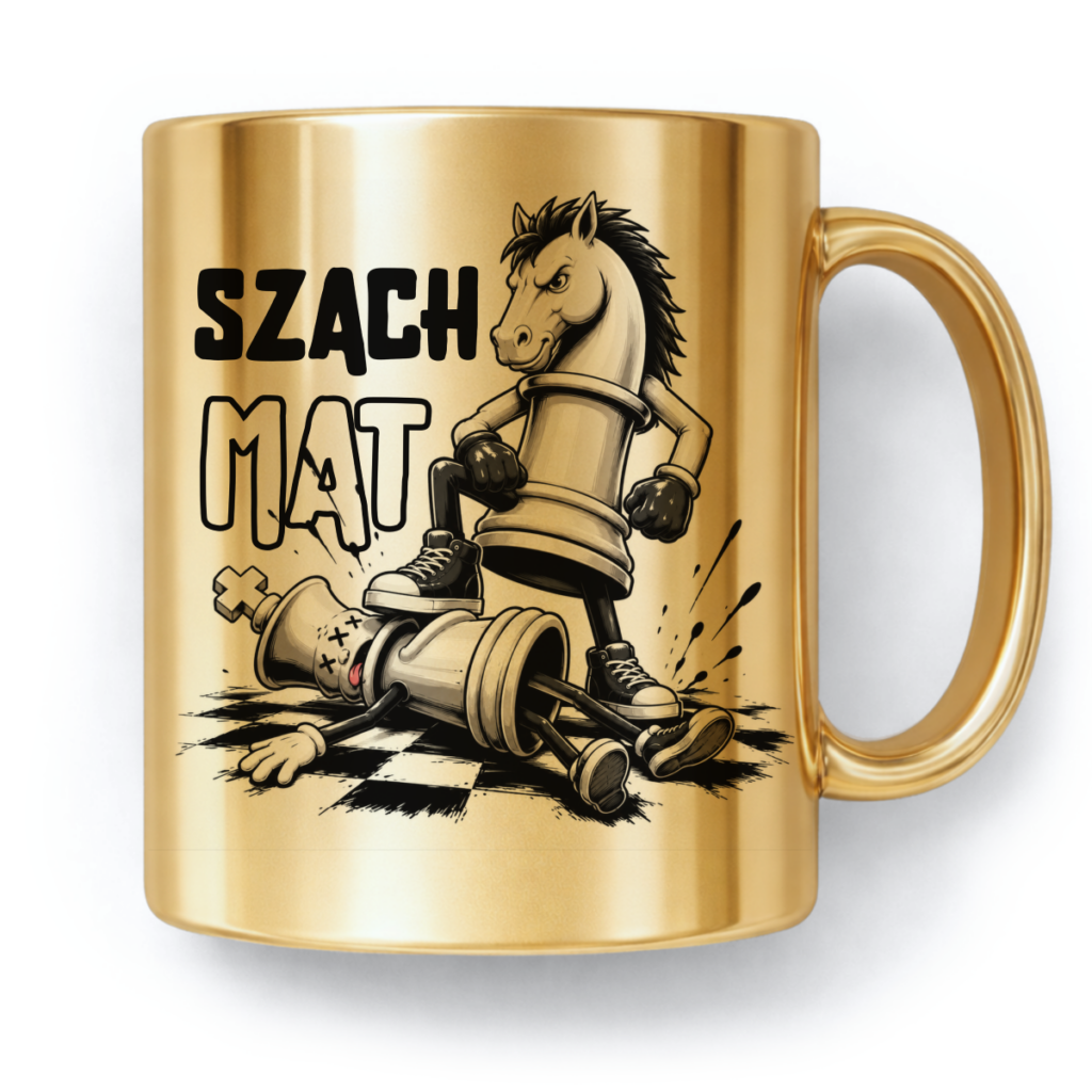 Kubek Złoty Szach mat