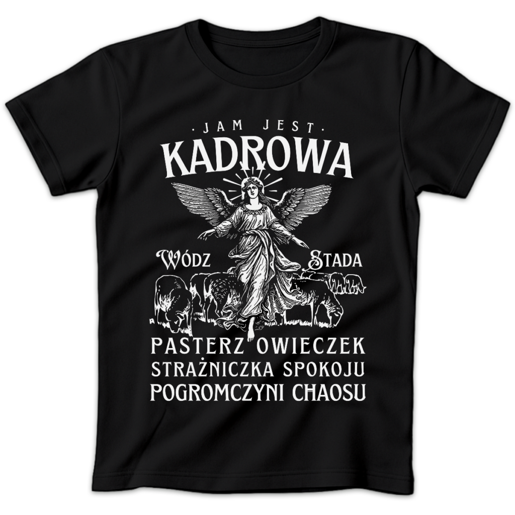 Koszulka damska Jam jest kadrowa czarna