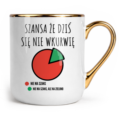 Kubek Glamour Szansa że dziś się nie wkurwię