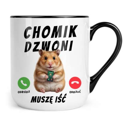 Kubek Coffee Chomik dzwoni muszę iść