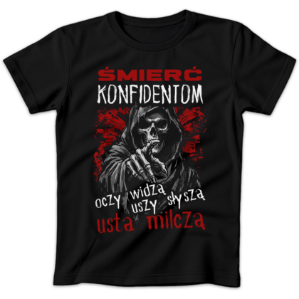 Koszulka damska Śmierć konfidentom czarna