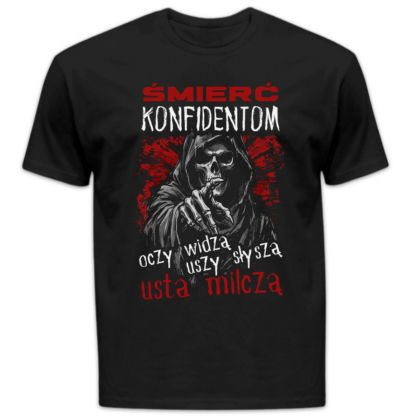 Koszulka męska Śmierć konfidentom czarna